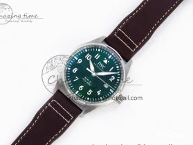 MIROTIME 0514 Pilot Mark XX IW328205 ZF 1:1 Best Edition Green Dial on Brown Leather Strap A UrbanStyle 7029